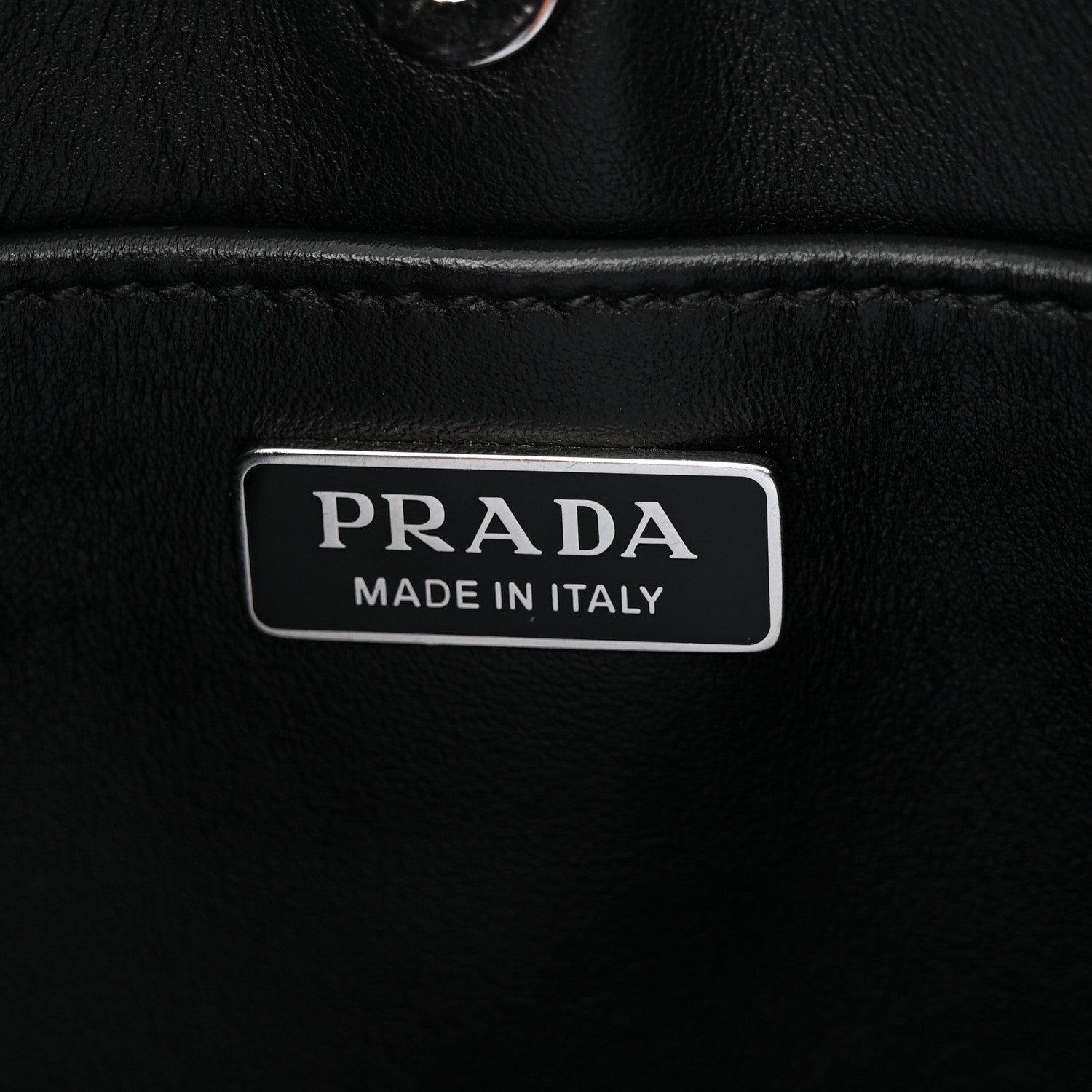 Prada Spazzolato Cleo Shoulder Bag Black 6 of 10