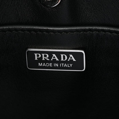 Prada Spazzolato Cleo Shoulder Bag Black 6 of 10