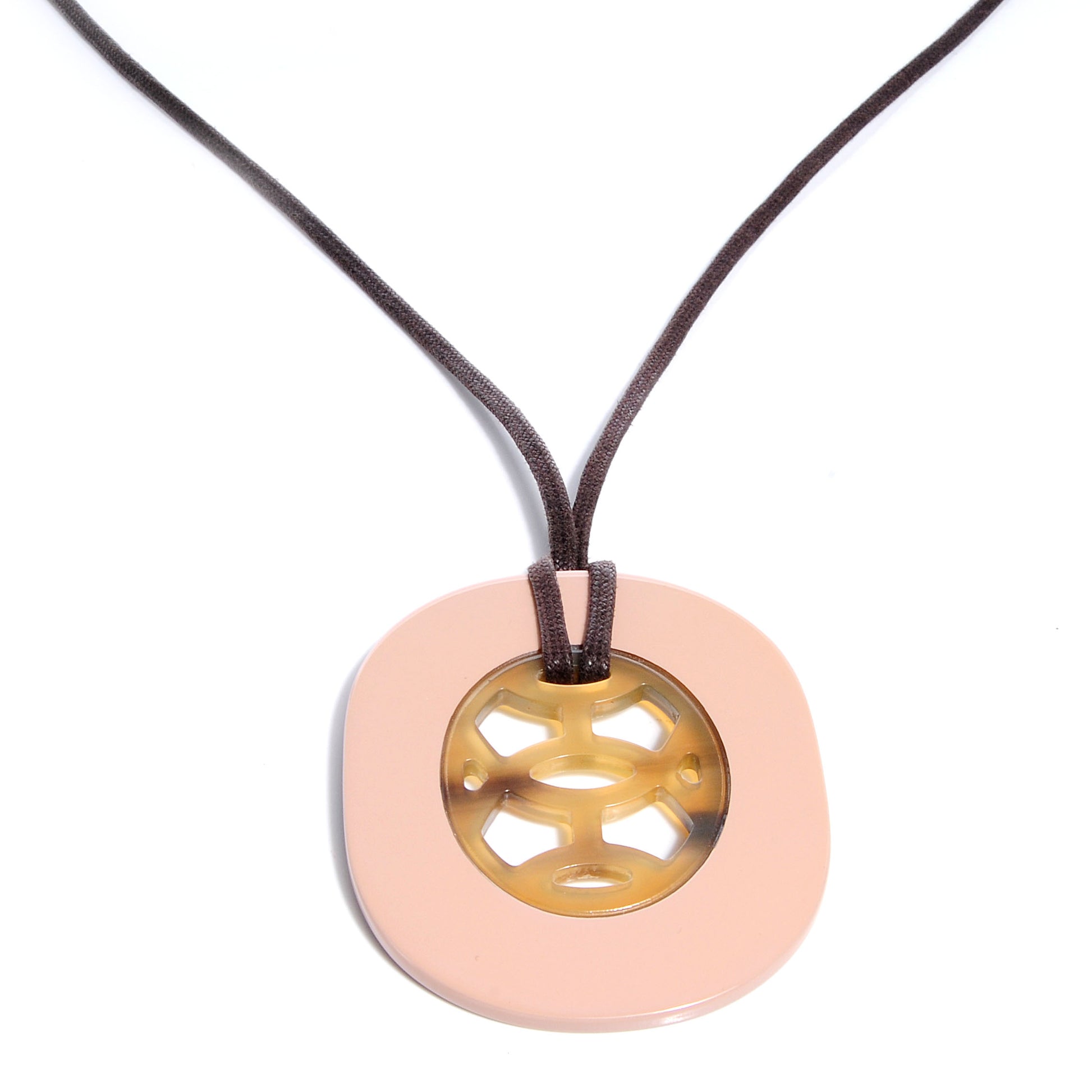 Hermes Buffalo Horn and Lacquer Lift Necklace GM 3 of 6