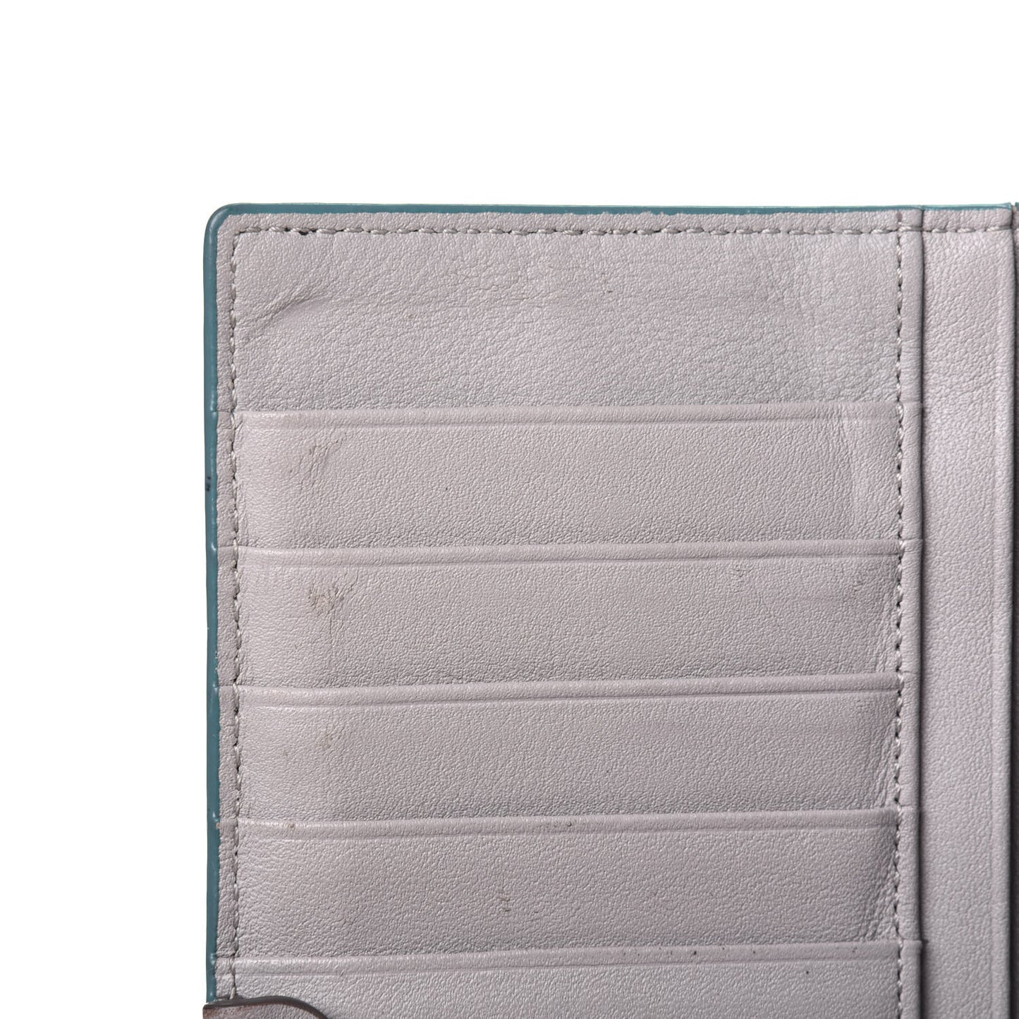 Calfskin Ottomar Large Klara Two Fold Wallet Pool Blue
