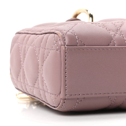 Christian Dior Lambskin Cannage Small Lady D-Joy Peony Pink 8 of 9