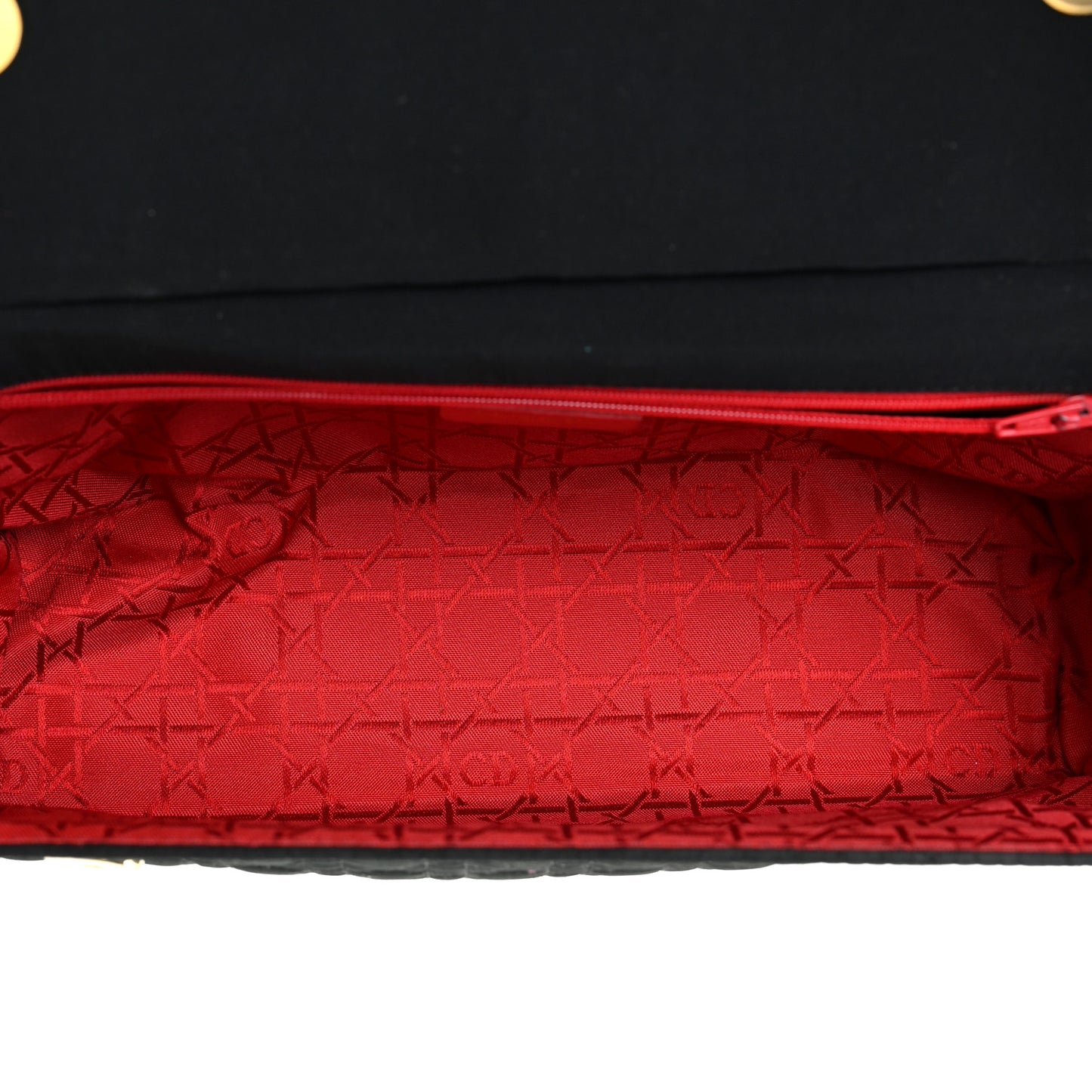 Nylon Cannage Shoulder Bag Black