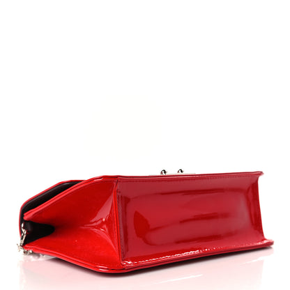 Christian Dior Metallic Box Patent Calfskin Miss Dior Promenade Pouch Red 4 of 10