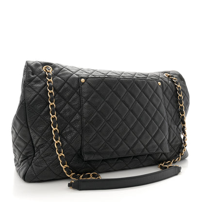 Chanel Calfskin Quilted XXL Travel Flap Bag Black 3 of 15