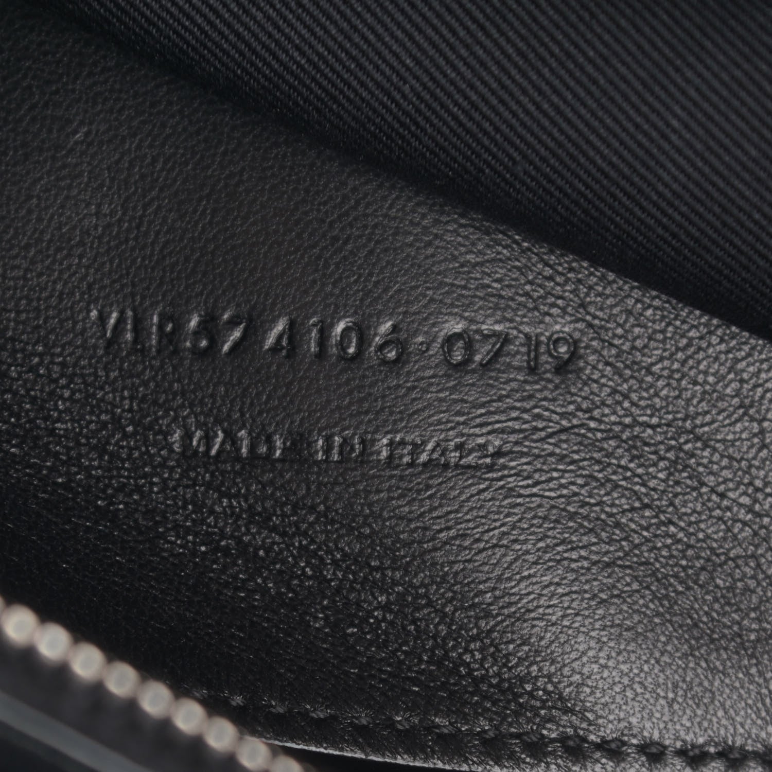 Saint Laurent Calfskin Crocodile Embossed Medium West Hollywood Monogram Fold-Over Black 7 of 10