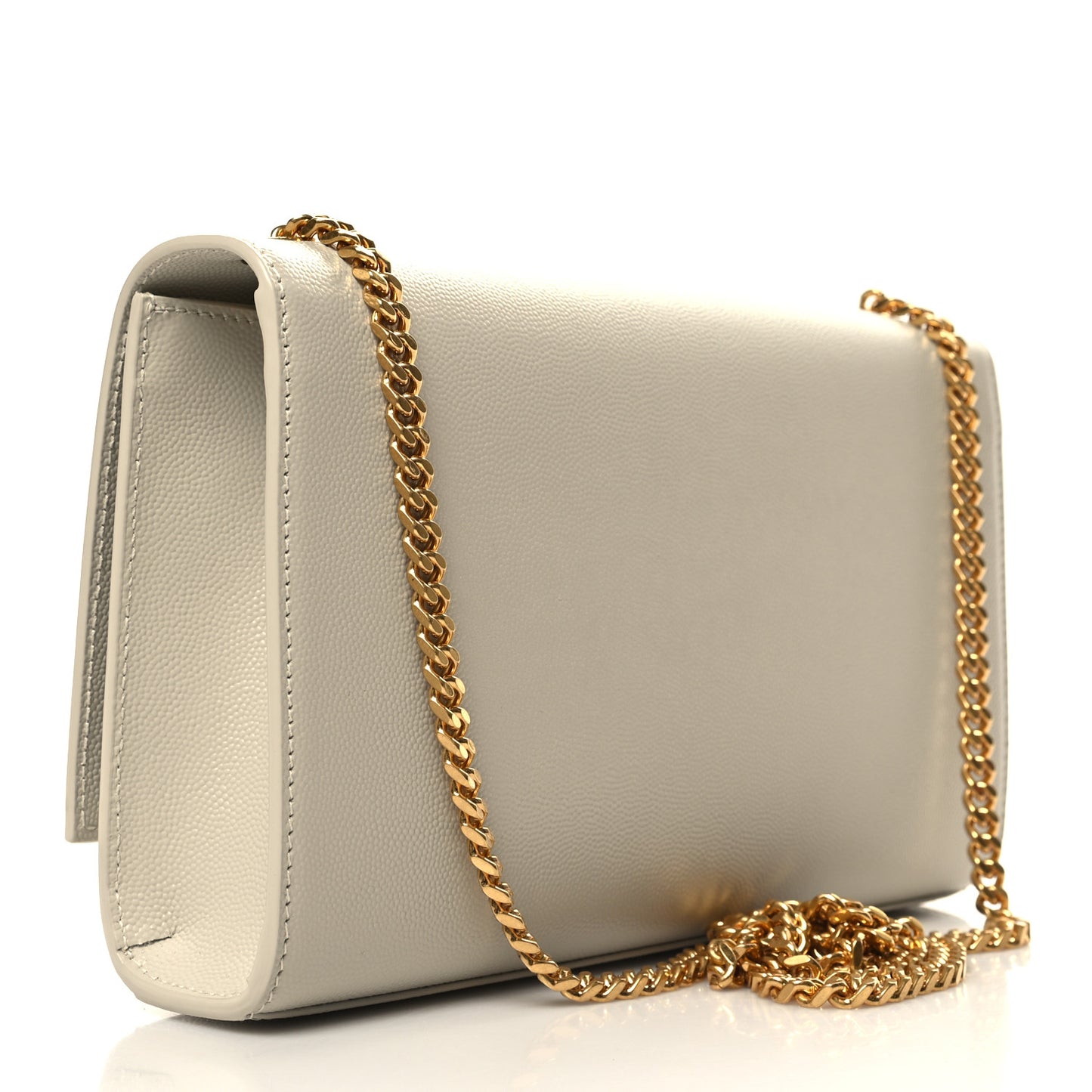 Grain De Poudre Medium Monogram Kate Satchel Crema Soft