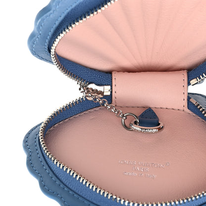 Louis Vuitton Monogram Shell Bag Charm Blue 3 of 5