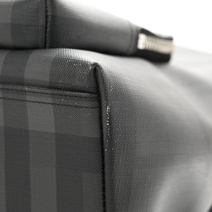 Burberry PVC Check Abbeydale Simple Backpack Black Grey 12 of 12