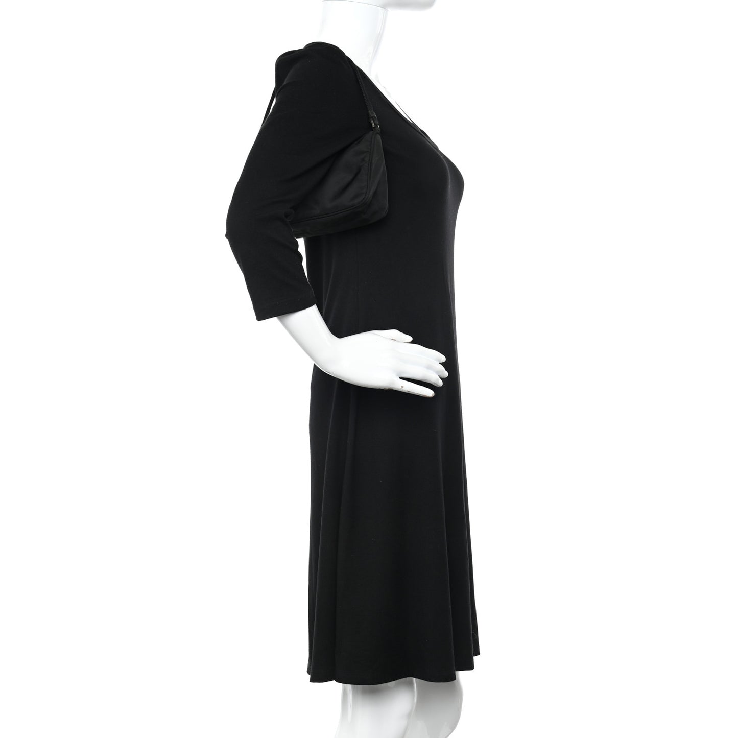 Tessuto Nylon Pochette Bag Black