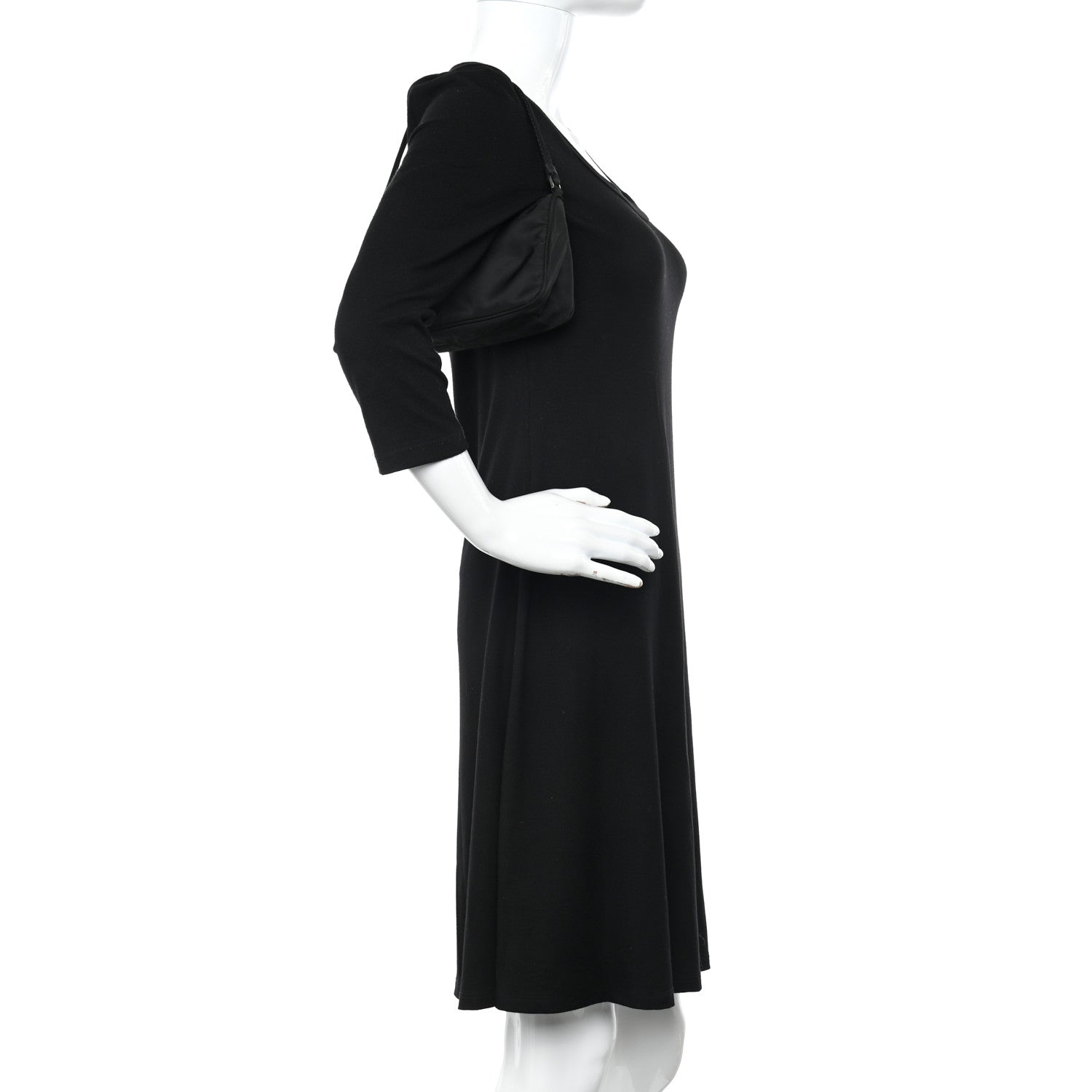 Prada Tessuto Nylon Pochette Bag Black 2 of 12