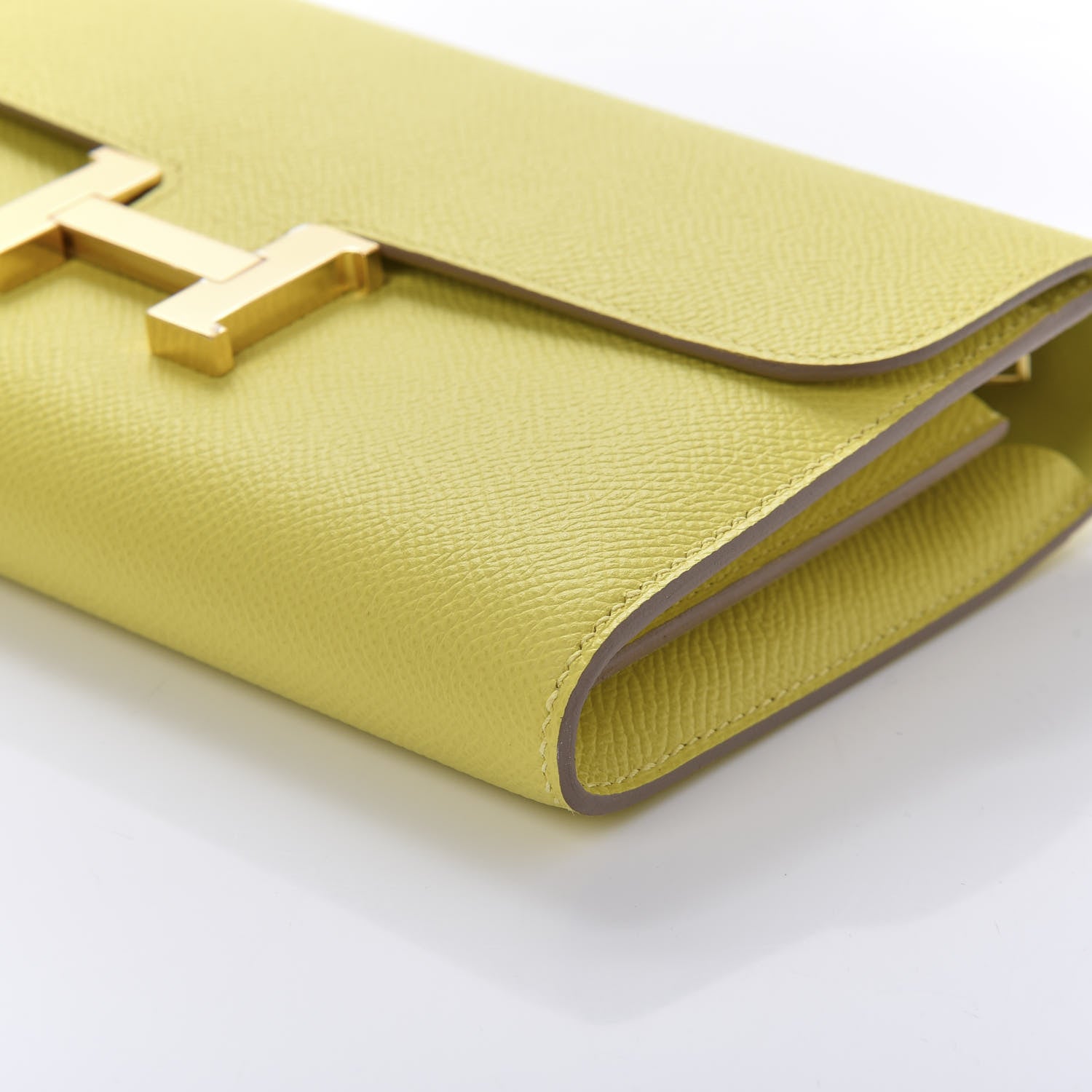 Hermes Epsom Constance Long Wallet Lime 7 of 10