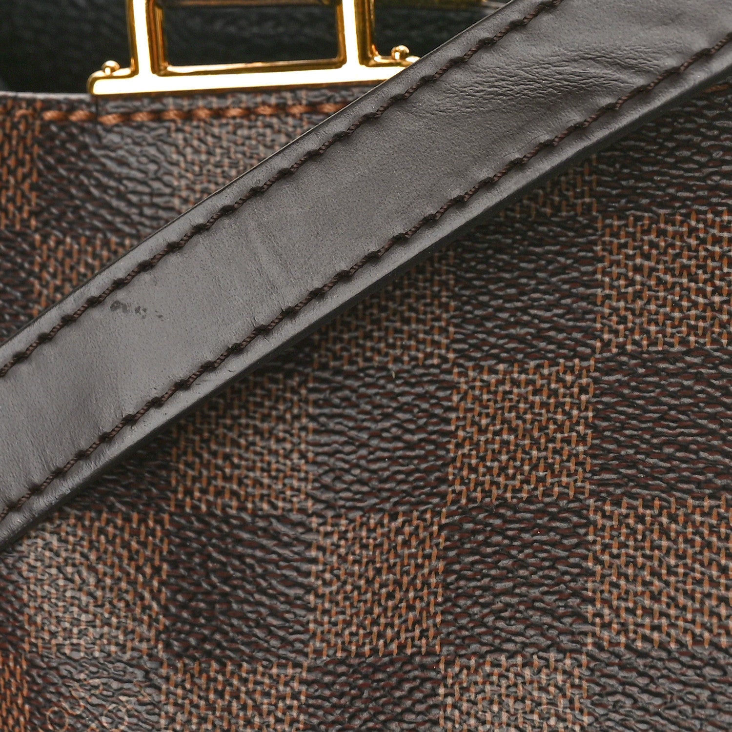 Louis Vuitton Damier Ebene Cuir Taurillon Brittany Black 12 of 13