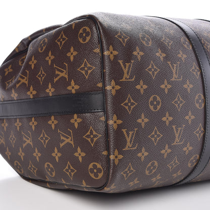 Louis Vuitton Monogram Macassar Keepall Bandouliere 45 5 of 9