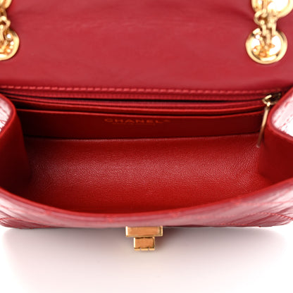Chanel Aged Calfskin Quilted 2.55 Reissue Mini Flap Red 5 of 10