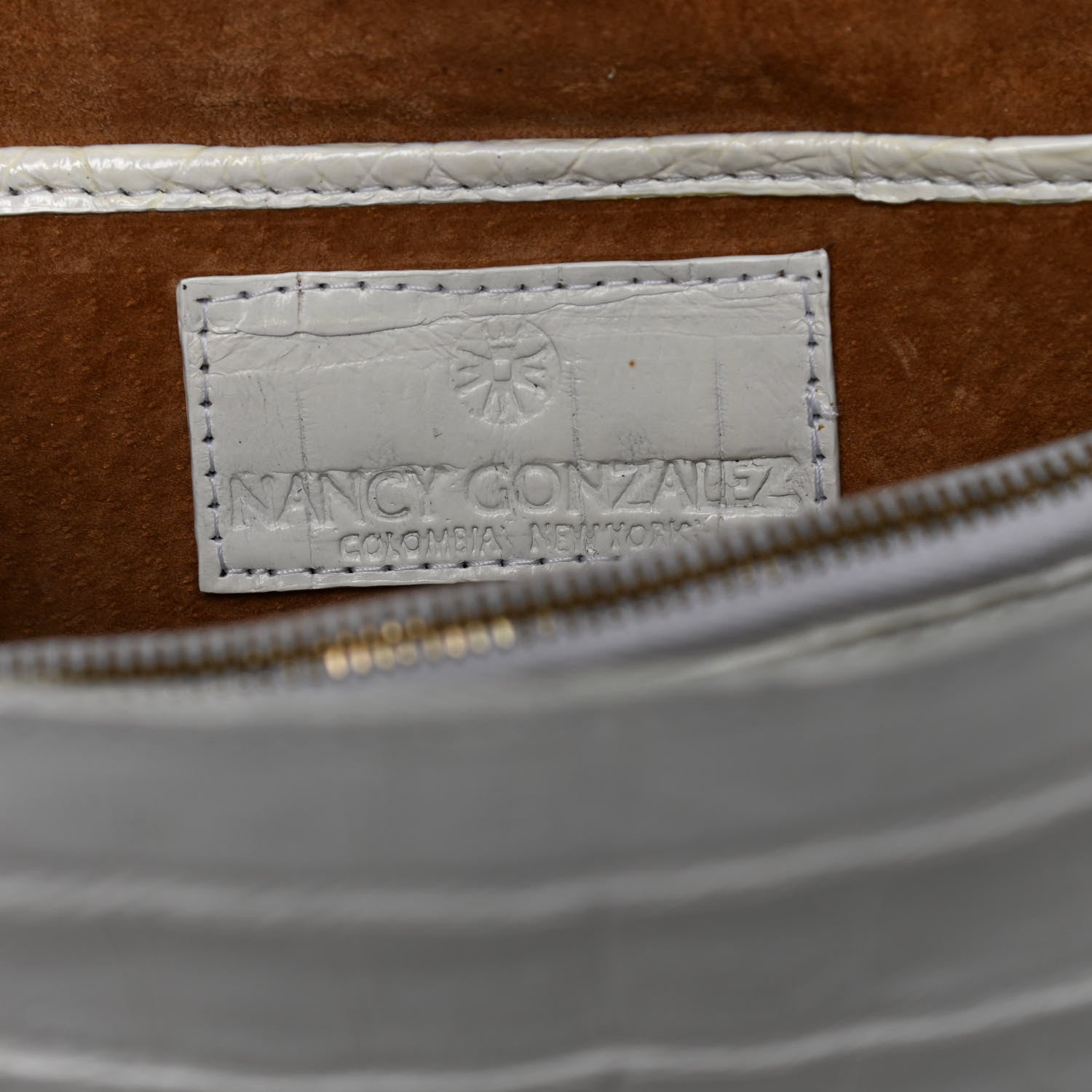 Nancy Gonzalez Crocodile Clutch White 15 of 18
