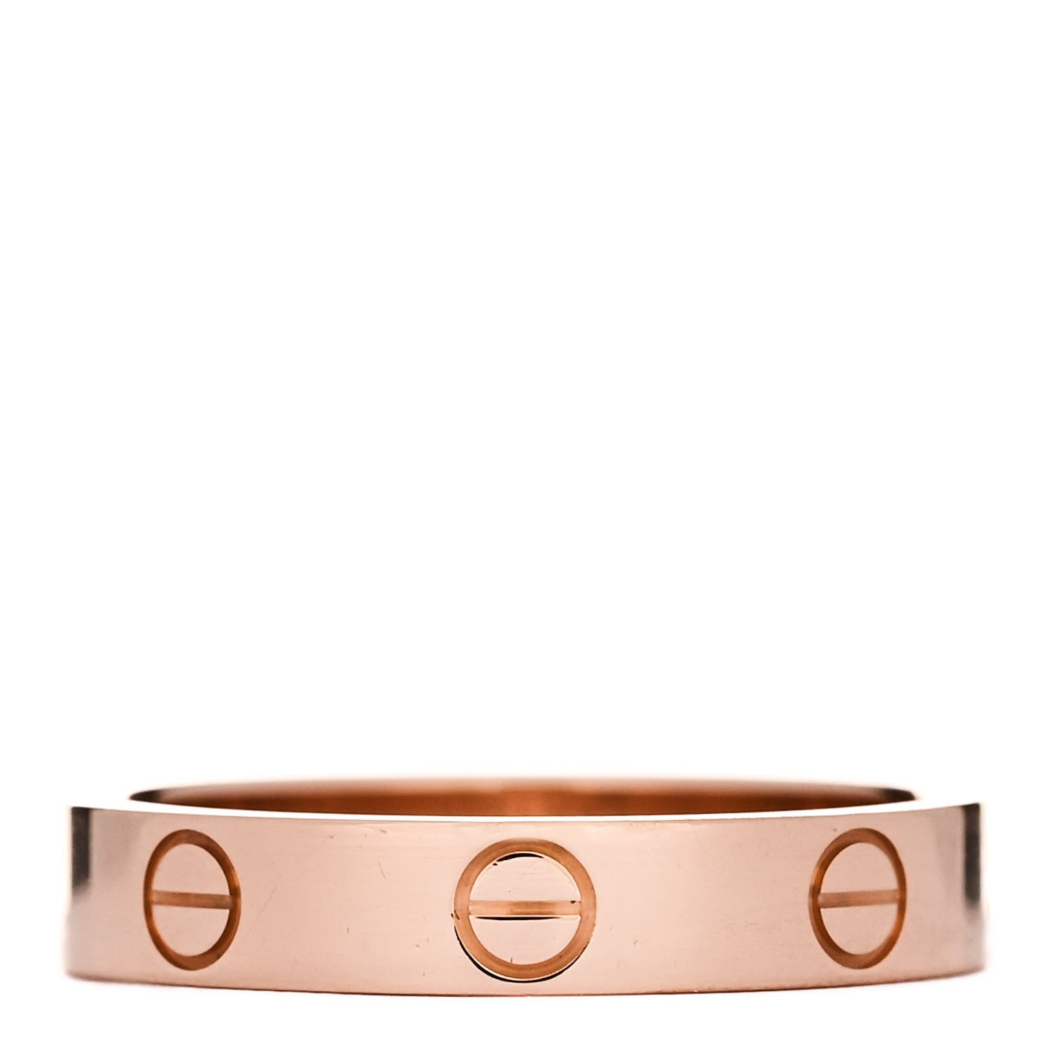 Cartier 18K Pink Gold 3.5mm LOVE Wedding Band Ring 54 6.75 3 of 5