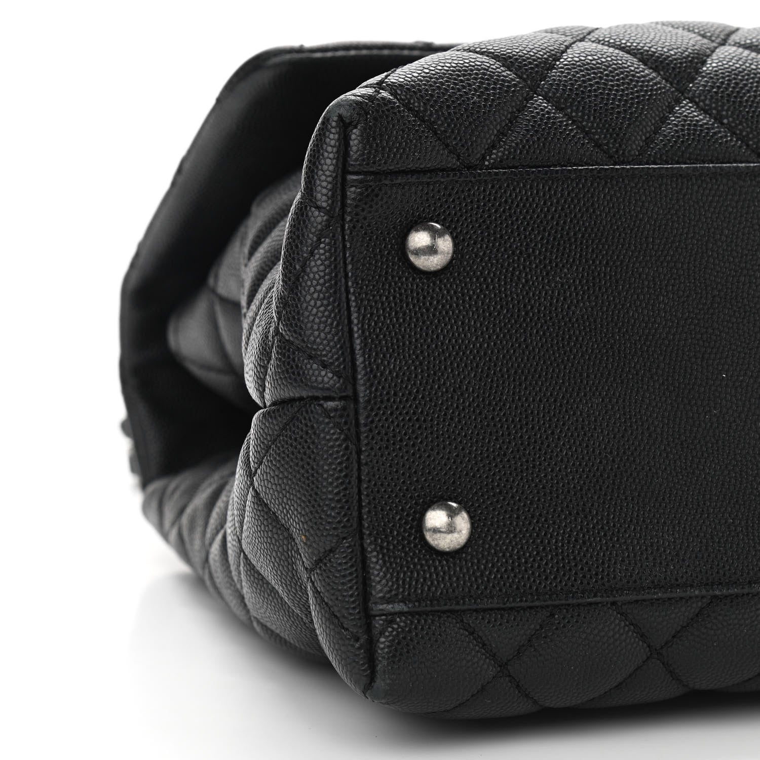 Chanel Caviar Quilted Medium Coco Handle Flap Black 9 of 12