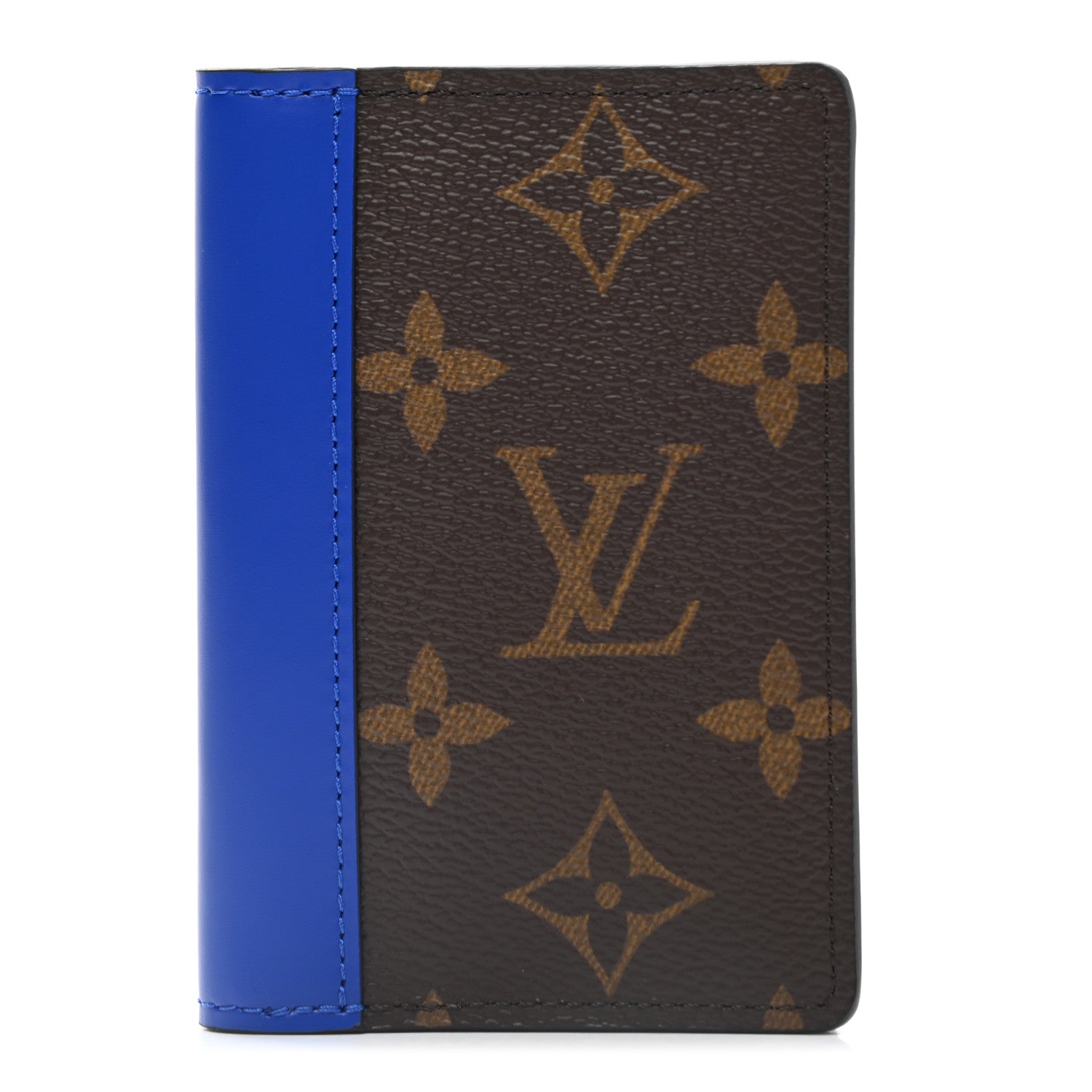 Louis Vuitton Monogram Macassar Pocket Organizer NM Blue 1 of 7