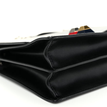 Fendi Vitello Liberty Studded Small Kan I Shoulder Bag Black Multicolor 9 of 10