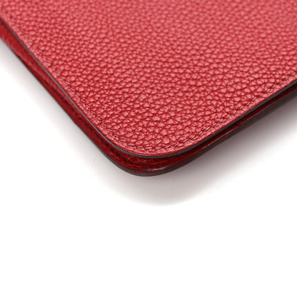 Hermes Togo Dogon Duo Wallet Rouge Casaque 9 of 9
