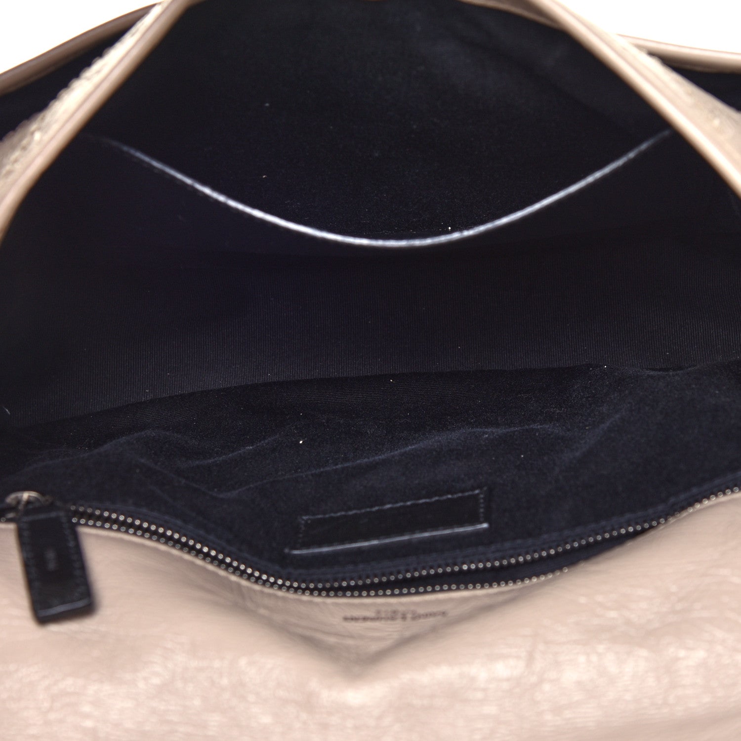 Saint Laurent Crinkled Calfskin Matelasse Monogram Medium Niki Chain Satchel Natural 4 of 5
