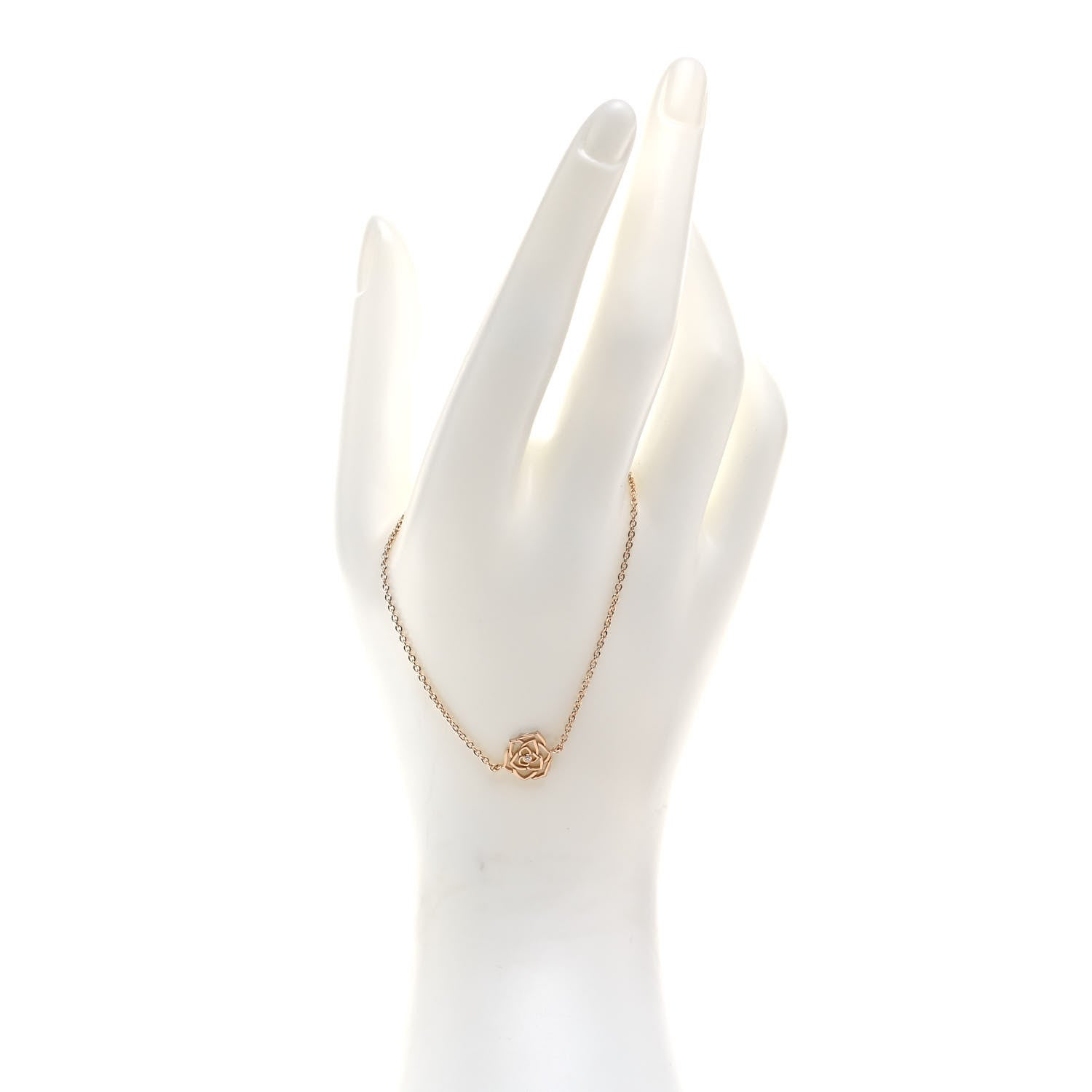 Piaget 18K Rose Gold Diamond Rose Bracelet 2 of 6
