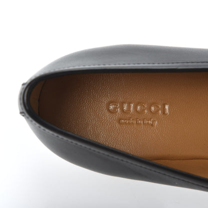 Gucci Calfskin Womens Jordaan Loafers 38 Black 7 of 10