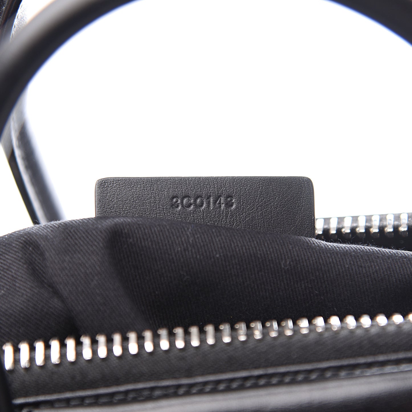 Shiny Lord Calfskin Small Antigona Black