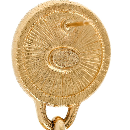 Chanel Pearl CC Tags Drop Earrings Gold 4 of 4