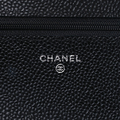 Chanel Caviar Quilted Wallet on Chain WOC Black 6 of 10
