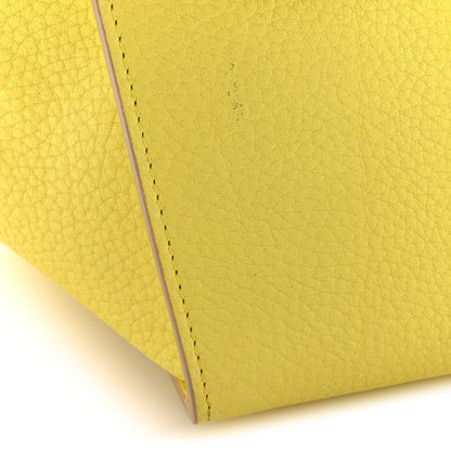 Celine Crisped Calfskin Mini Tie Knot Tote Fluo Yellow 13 of 15