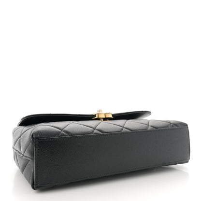 Chanel Shiny Caviar Quilted Small Flap Bag Black 4 of 12