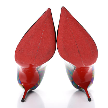 Christian Louboutin Patent Pigalle Follies 100 Pumps 36.5 Stellar Black 5 of 12