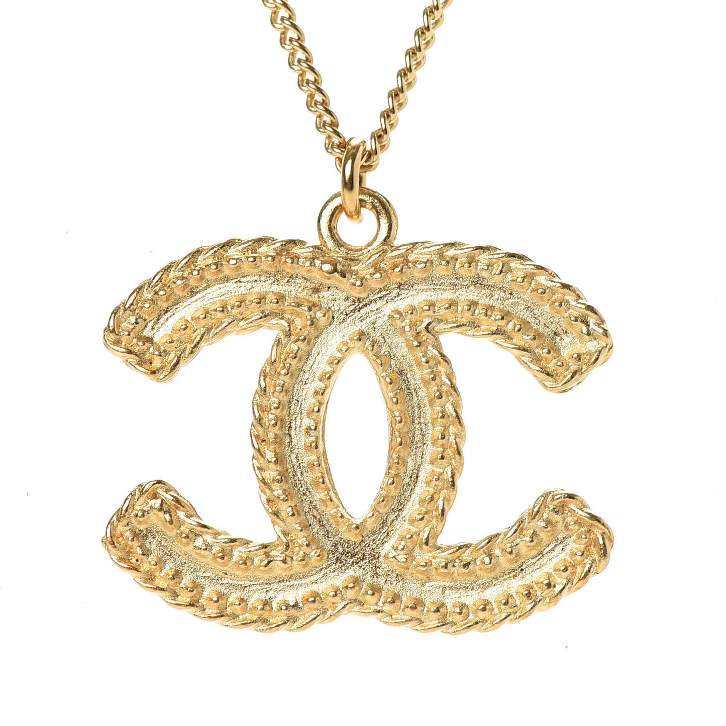 CC Necklace Matte Gold