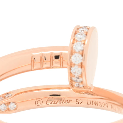 Cartier 18K Pink Gold Diamond Juste Un Clou Ring 52 6 4 of 5