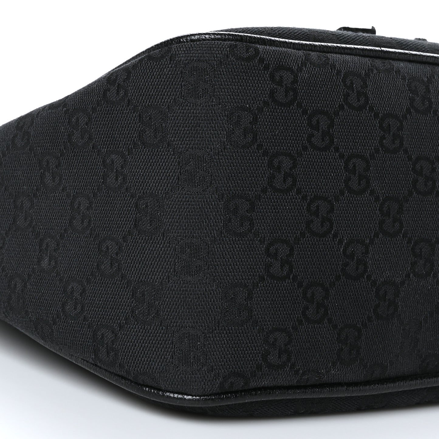Monogram Front Pocket Hobo Black