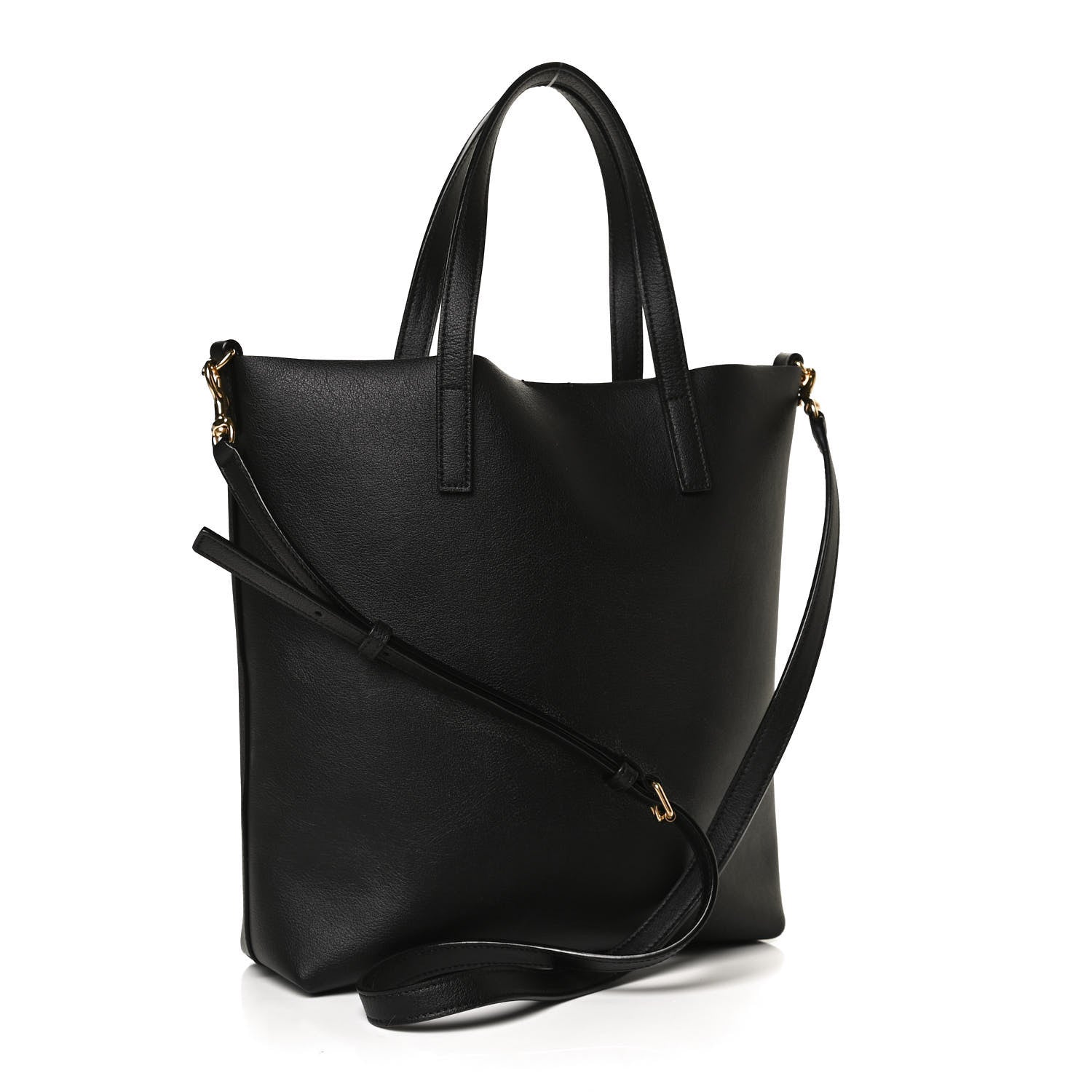 Saint Laurent Calfskin Toy Shopping Tote Black 3 of 15