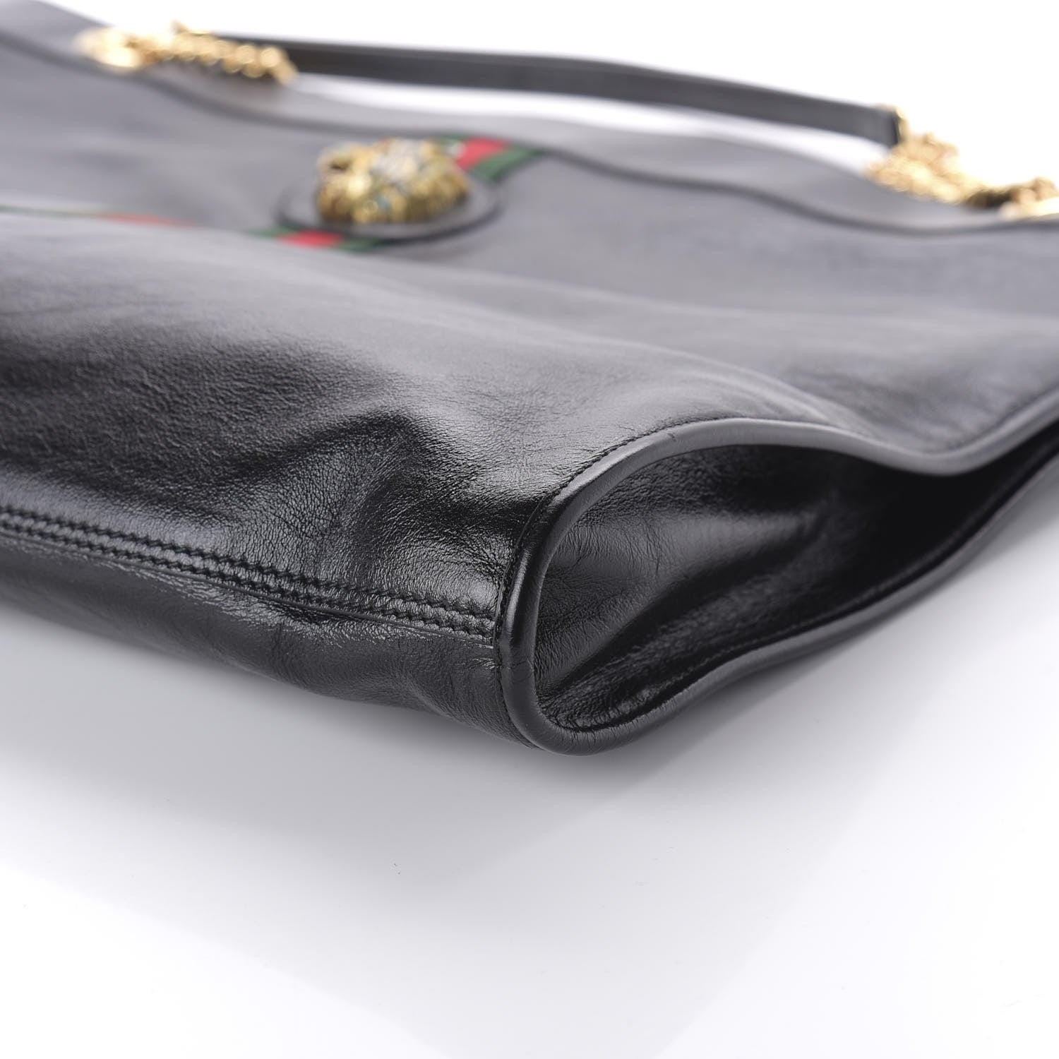 Gucci Calfskin Large Rajah Chain Tote Black 7 of 10