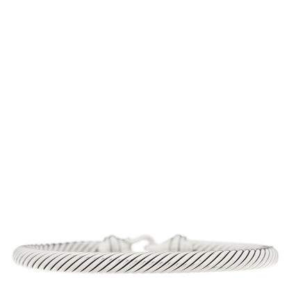 David Yurman Sterling Silver 18K Yellow Gold 5mm Cable Classic Buckle Bracelet 2 of 3