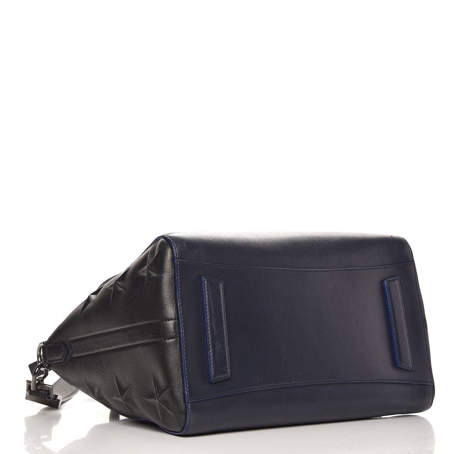 Smooth Calfskin Star Embossed Medium Antigona Black Blue