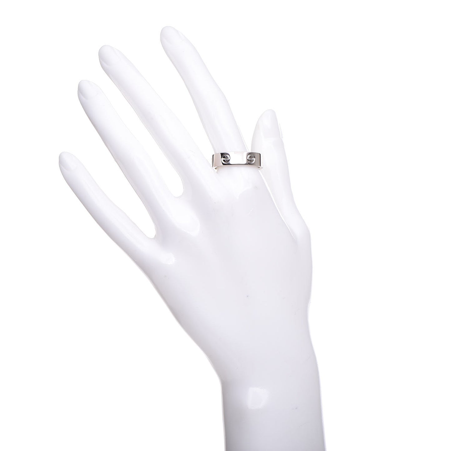 18K White Gold 5.5mm LOVE Ring 61 9.5