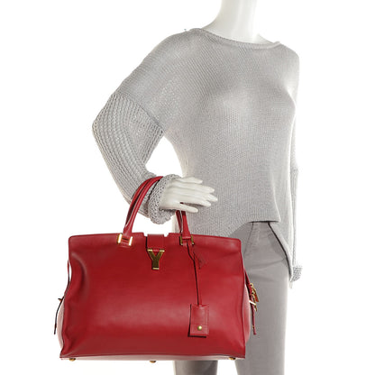 Saint Laurent Sheepskin Large Classic Y Cabas Red 2 of 9