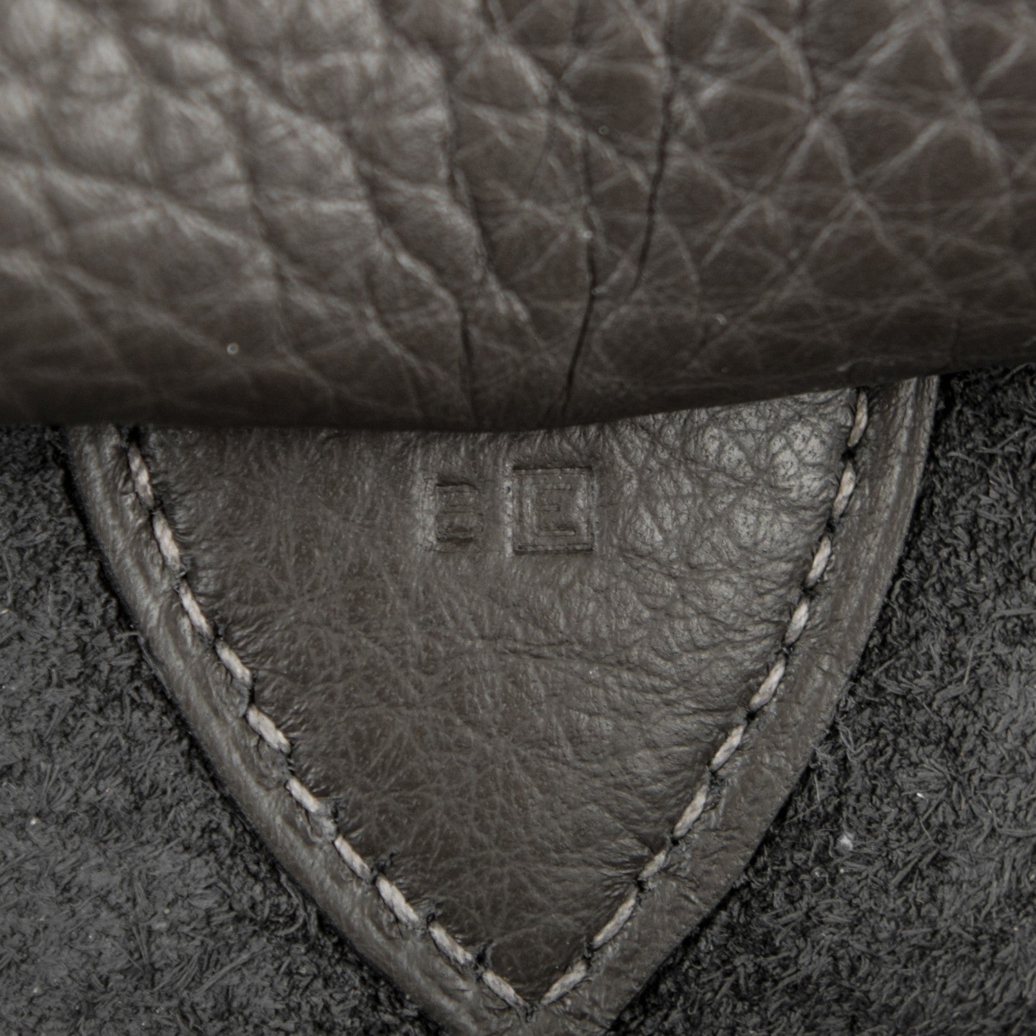 Hermes Taurillon Clemence Shoulder Bag Graphite 9 of 10