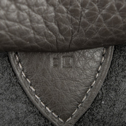 Hermes Taurillon Clemence Shoulder Bag Graphite 9 of 10