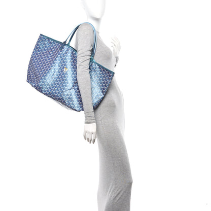 Goyard Iridescent Goyardine Saint Louis GM Pearly Blue 2 of 12