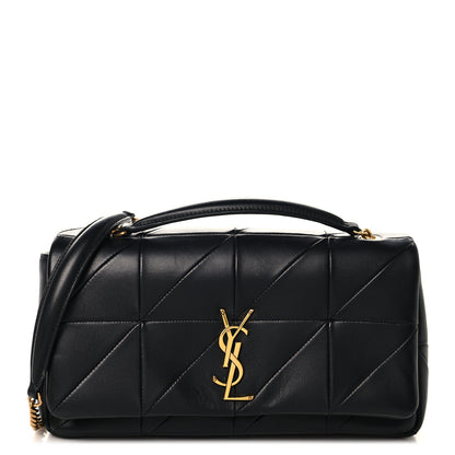 Saint Laurent Lambskin Patchwork Monogram Medium Jamie Black 1 of 11