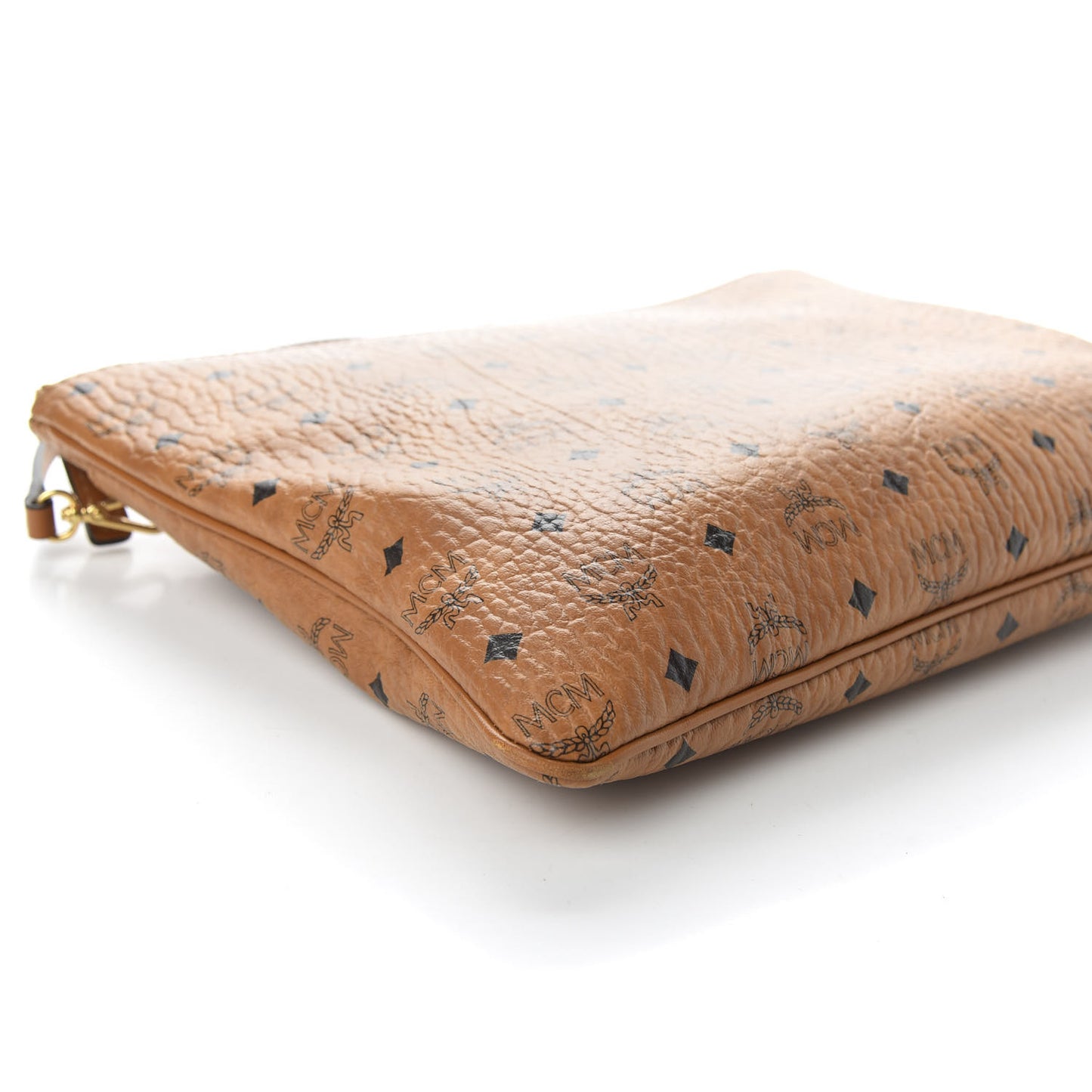 Visetos Medium Crossbody Pouch Cognac