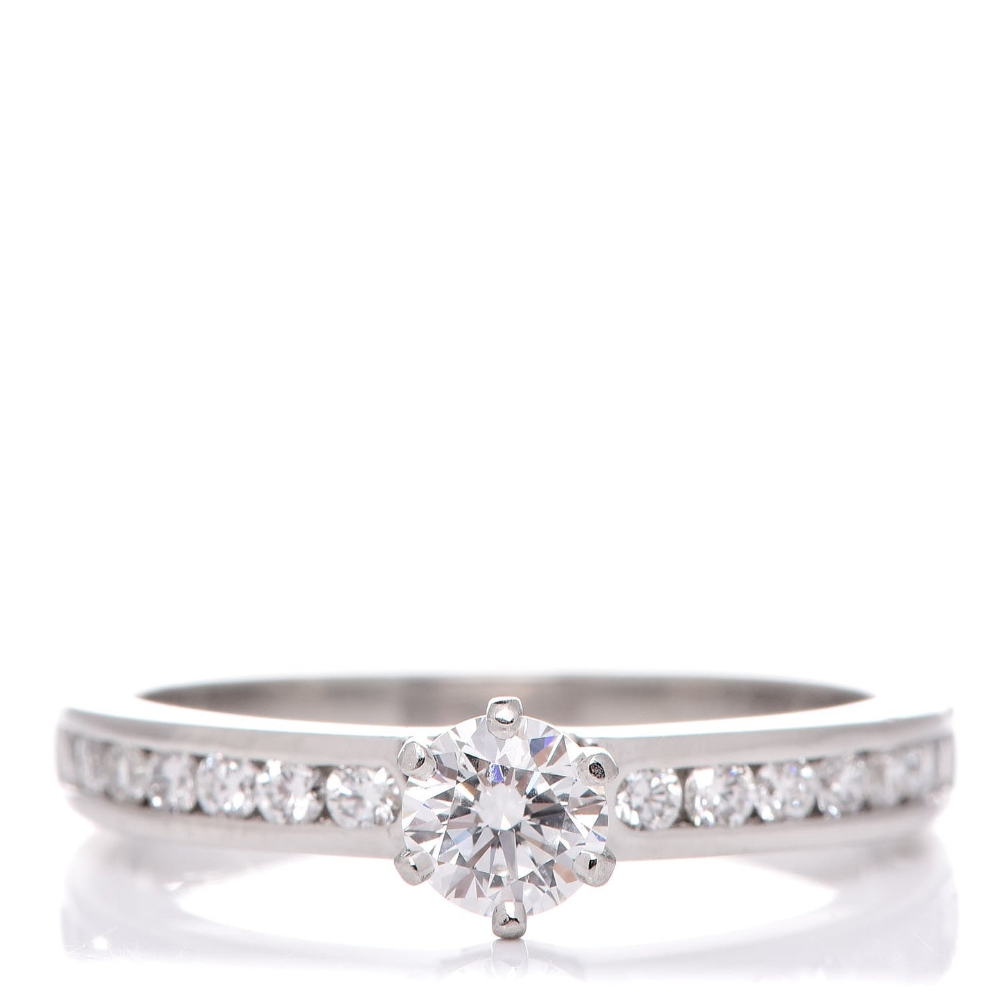 18K Platinum Diamond .31ct Engagement Ring 52 6