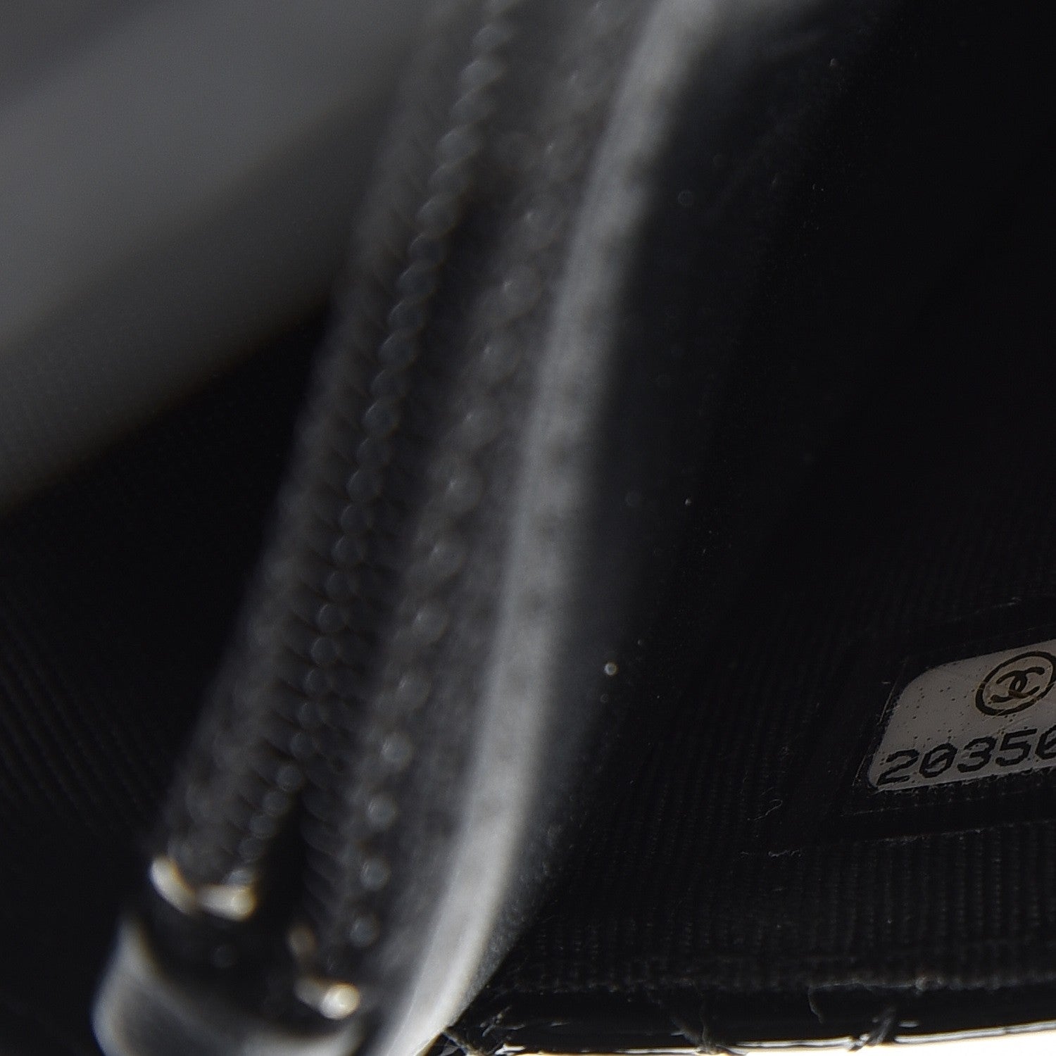 Chanel Patent Quilted Wallet On Chain WOC Black 8 of 9