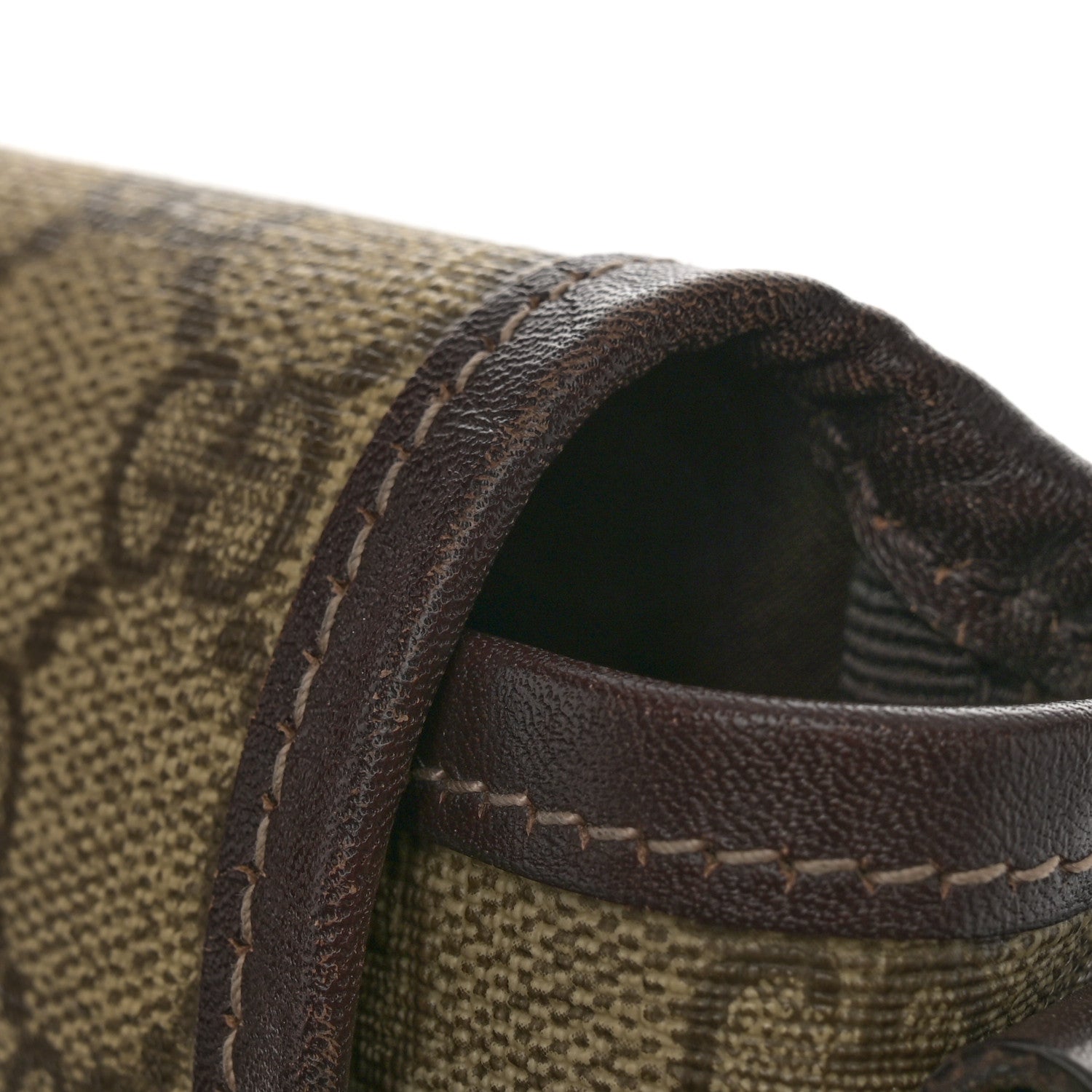 Gucci GG Plus Monogram Small Flap Messenger Bag Beige Dark Brown 11 of 12